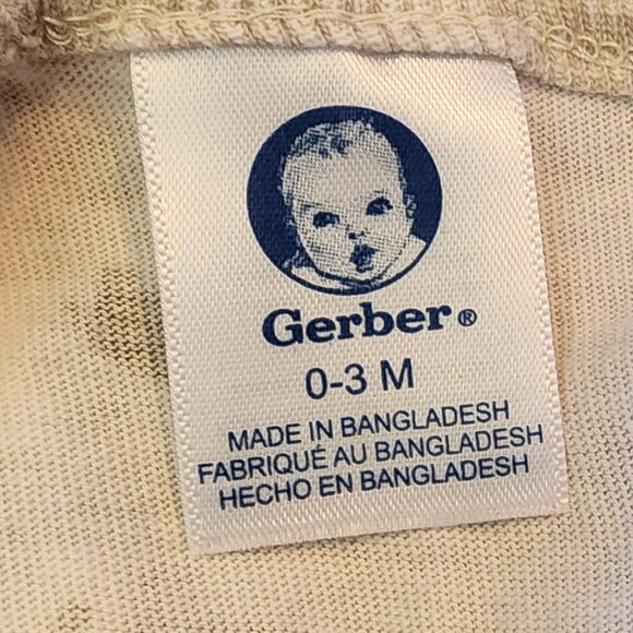 Gerber Lion Footed Pajamas Size 0-3 Months - Picture 5 of 5